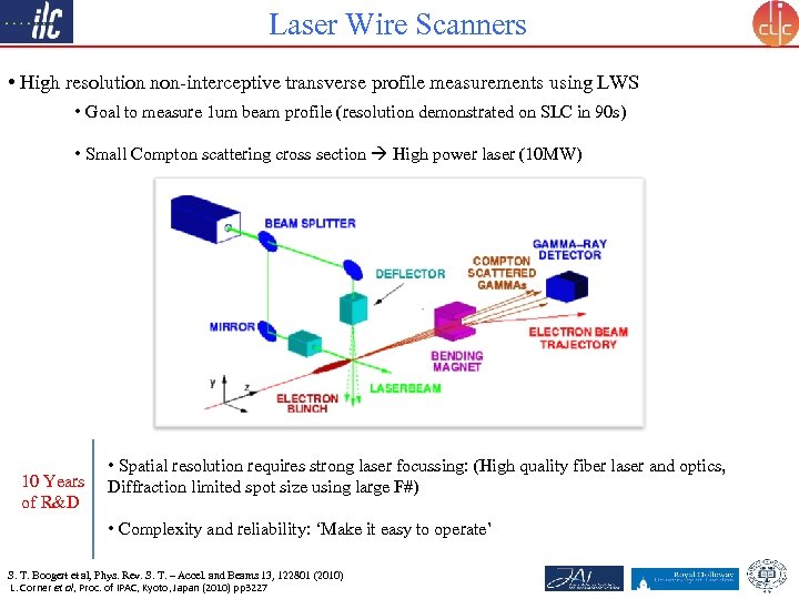Laser Wire Scanners • High resolution non-interceptive transverse profile measurements using LWS • Goal