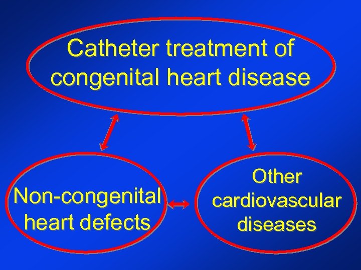 Catheter treatment of congenital heart disease Non-congenital heart defects Other cardiovascular diseases 