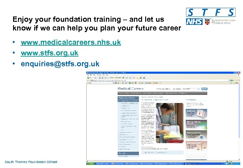 Enjoy your foundation training – and let us know if we can help you