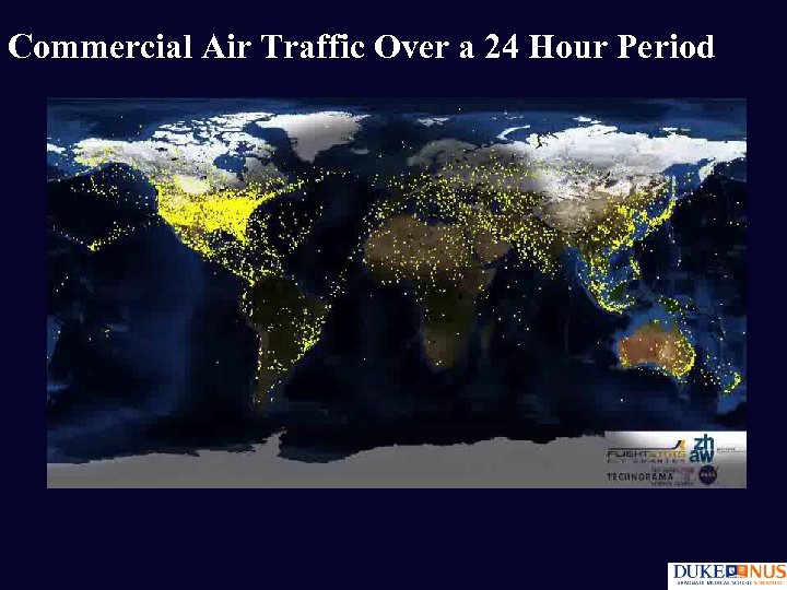 Commercial Air Traffic Over a 24 Hour Period 