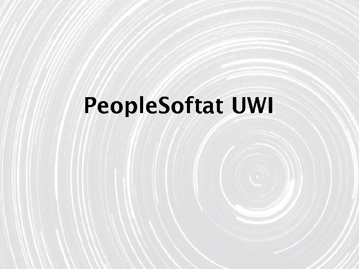 People. Softat UWI 