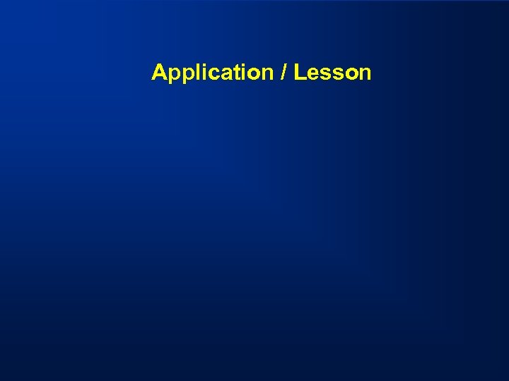 Application / Lesson 