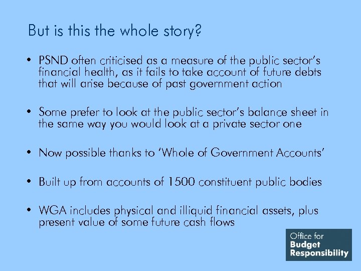 But is the whole story? • PSND often criticised as a measure of the