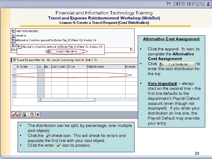 Financial and Information Technology Training Travel and Expense Reimbursement Workshop (Web. Gui) Lesson 4: