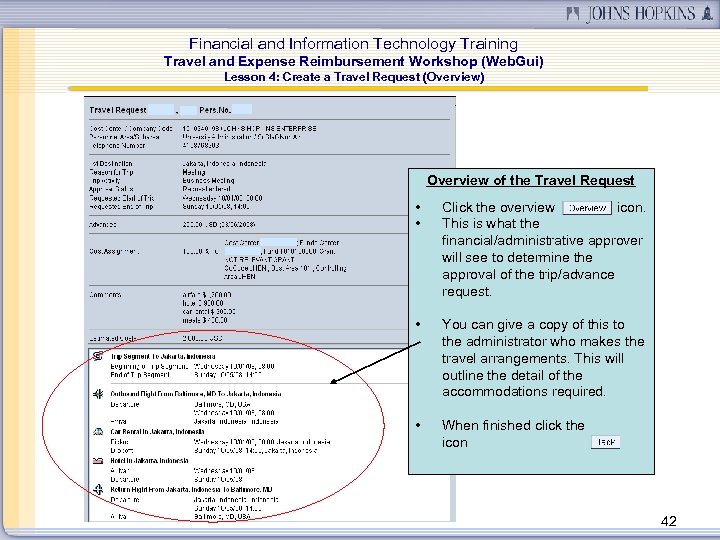 Financial and Information Technology Training Travel and Expense Reimbursement Workshop (Web. Gui) Lesson 4: