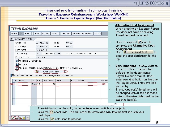 Financial and Information Technology Training Travel and Expense Reimbursement Workshop (Web. Gui) Lesson 5: