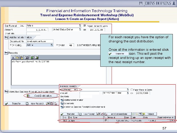 Financial and Information Technology Training Travel and Expense Reimbursement Workshop (Web. Gui) Lesson 5: