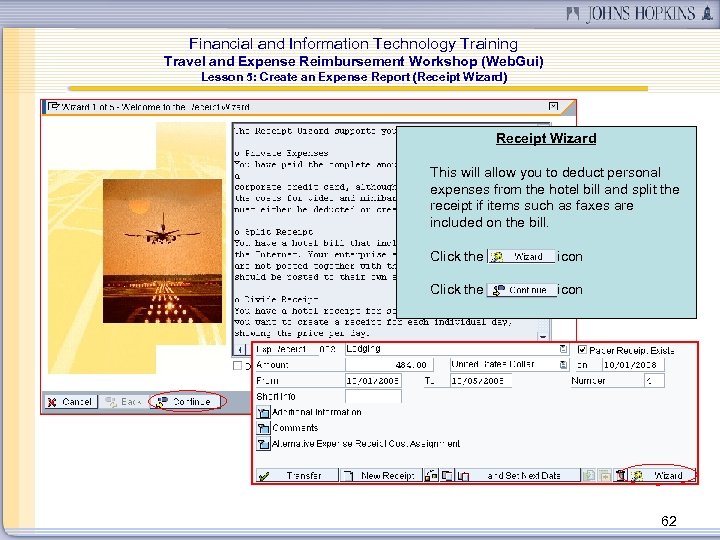 Financial and Information Technology Training Travel and Expense Reimbursement Workshop (Web. Gui) Lesson 5: