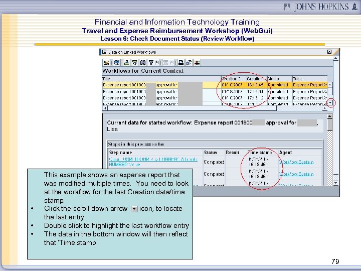 Financial and Information Technology Training Travel and Expense Reimbursement Workshop (Web. Gui) Lesson 6: