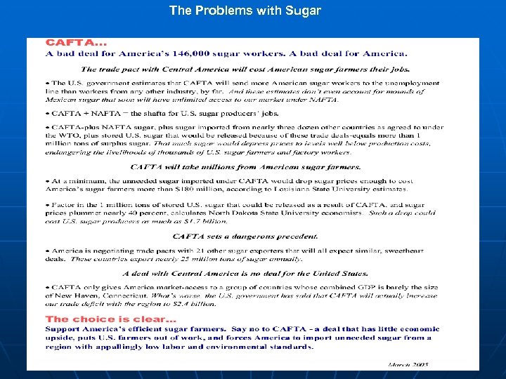 The Problems with Sugar 