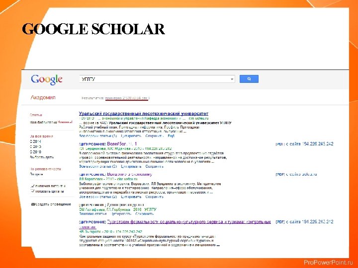 GOOGLE SCHOLAR 