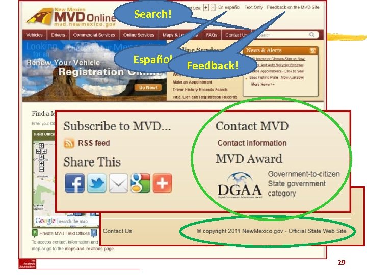 Search! Good NM sites Español Feedback! 29 