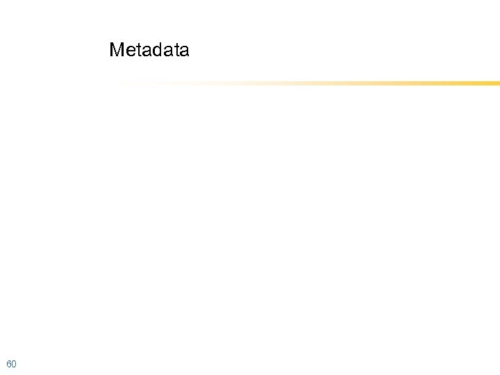 Metadata 60 