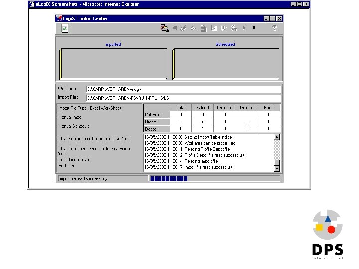 Elogix 2 Import Engine (runs silently on server) 