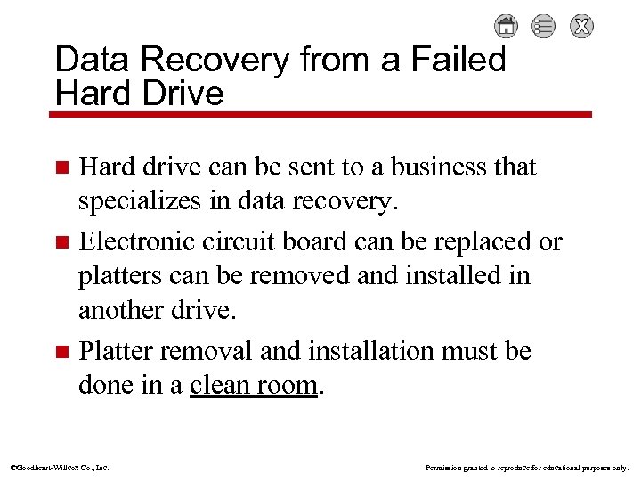 Data Recovery from a Failed Hard Drive Hard drive can be sent to a