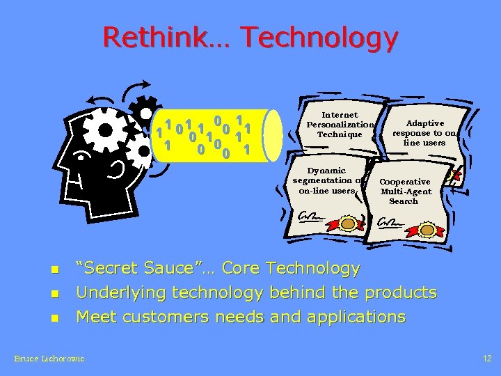 Rethink… Technology 1 0 1 1 00 11 1 0 1 0 0 1