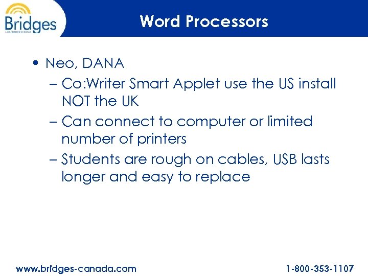 Word Processors • Neo, DANA – Co: Writer Smart Applet use the US install