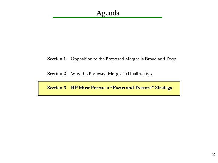 Agenda Section 1 Opposition to the Proposed Merger is Broad and Deep Section 2