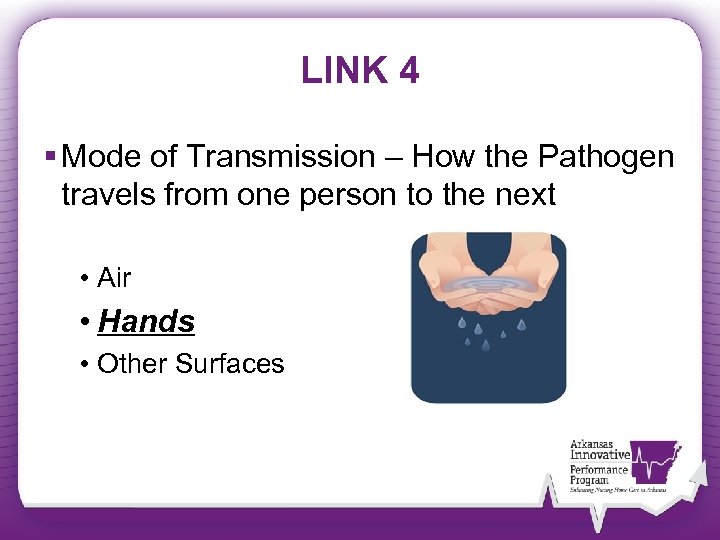 LINK 4 § Mode of Transmission – How the Pathogen travels from one person