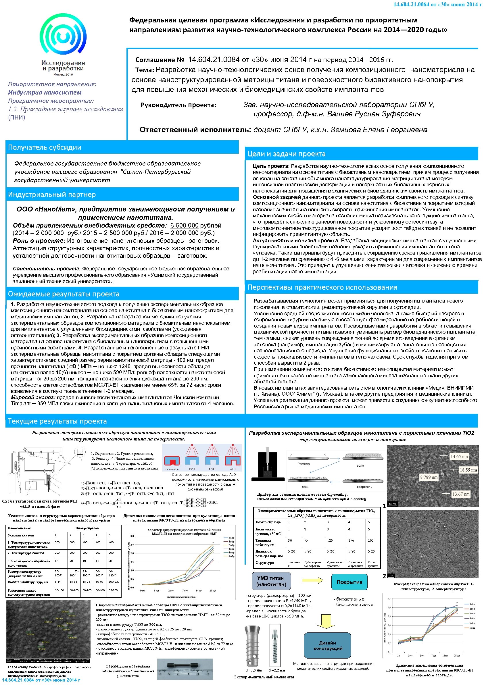 14. 604. 21. 0084 от « 30» июня 2014 г Федеральная целевая программа «Исследования