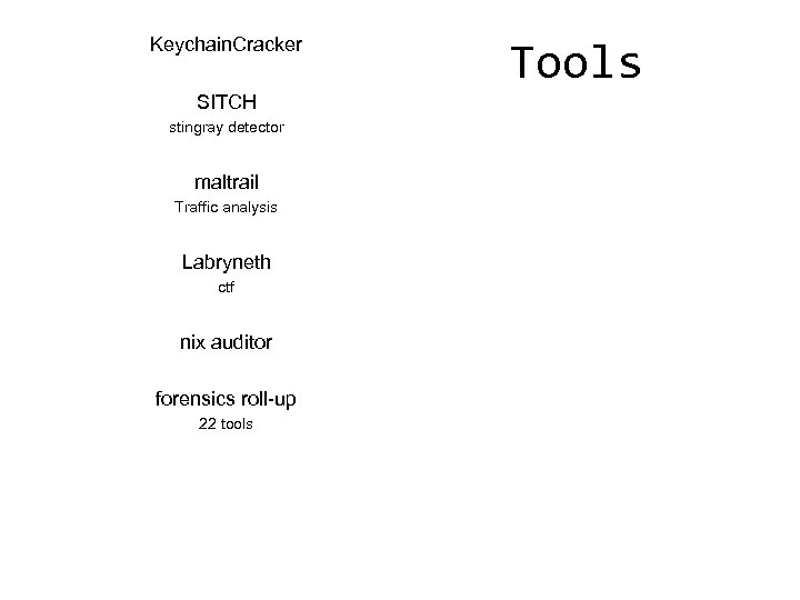 Keychain. Cracker SITCH stingray detector maltrail Traffic analysis Labryneth ctf nix auditor forensics roll-up