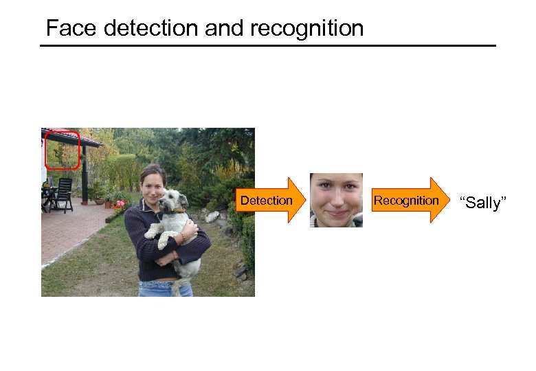 Face detection and recognition Detection Recognition “Sally” 