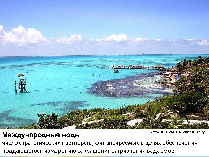 Международные воды: Источник: Global Environment Facility число стратегических партнерств, финансируемых в целях обеспечения поддающегося