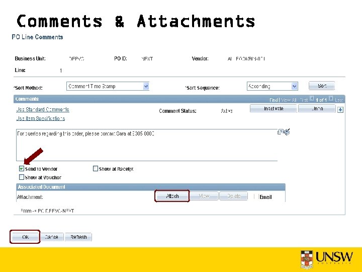 Comments & Attachments 