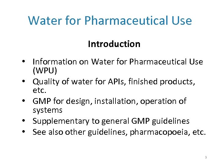 water-for-pharmaceutical-use-introduction-and-treatment-presented