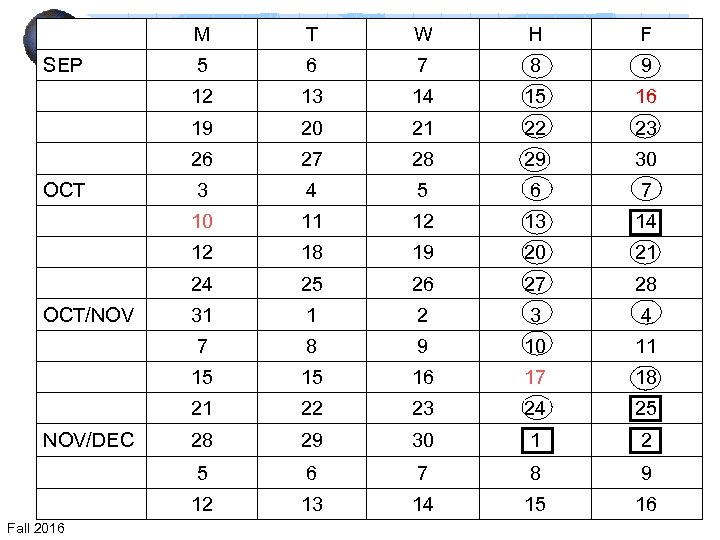 M 6 7 8 9 13 14 15 16 20 21 22 23 27