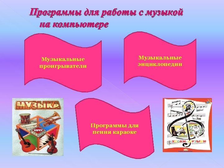 Программы для работы с музыкой на компьютере Музыкальные проигрыватели Музыкальные энциклопедии Программы для пения