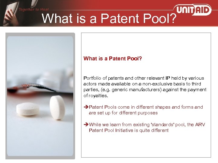 What is a Patent Pool? Portfolio of patents and other relevant IP held by