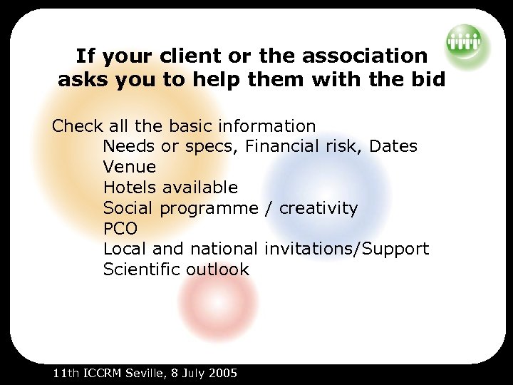 If your client or the association asks you to help them with the bid