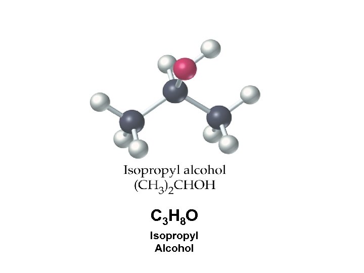 C 3 H 8 O Isopropyl Alcohol 