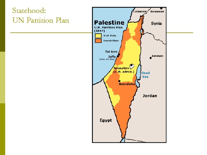 Statehood: UN Partition Plan 