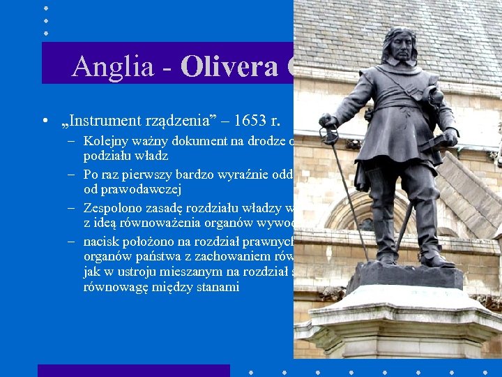 Anglia - Olivera Cromwella • „Instrument rządzenia” – 1653 r. – Kolejny ważny dokument