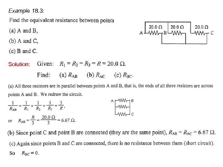 Example 18. 3: Solution: 