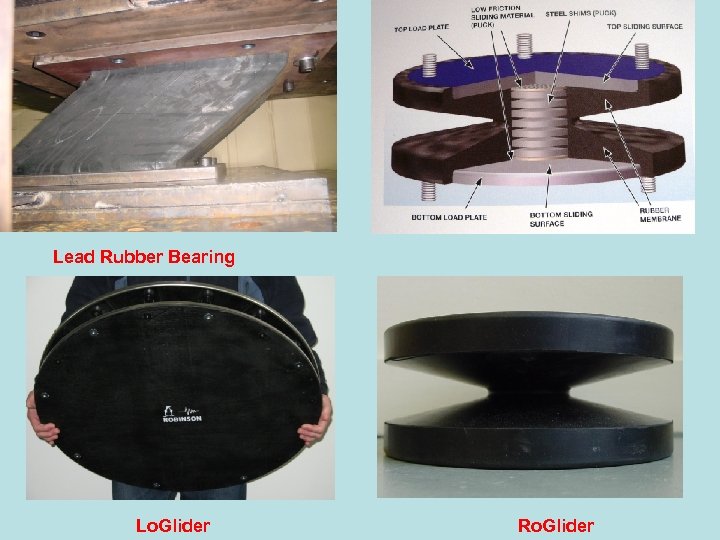 Lead Rubber Bearing Lo. Glider Ro. Glider 
