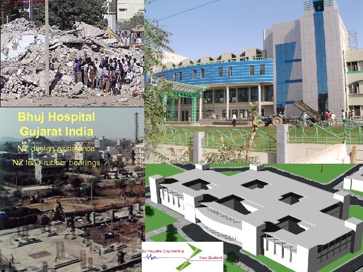 Bhuj Hospital Gujarat India NZ design assistance NZ lead-rubber bearings 
