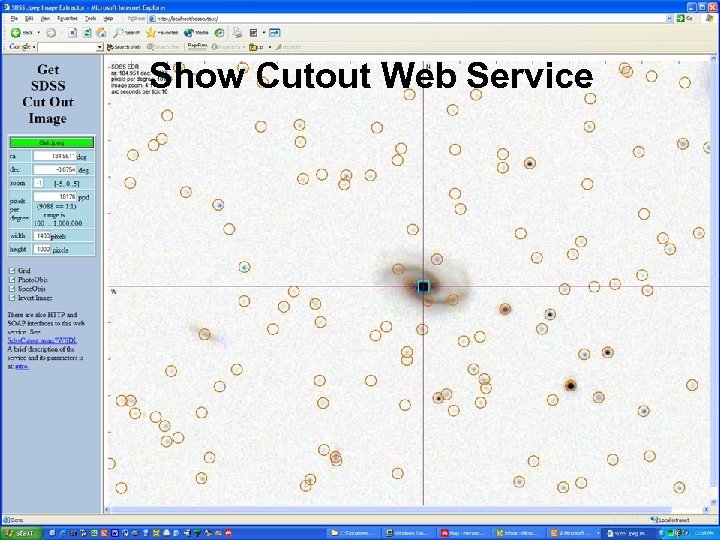 Show Cutout Web Service 