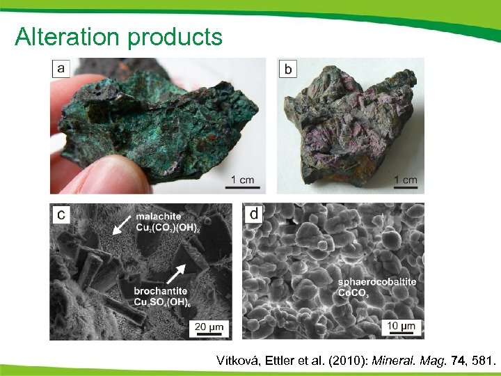 Alteration products Vítková, Ettler et al. (2010): Mineral. Mag. 74, 581. 