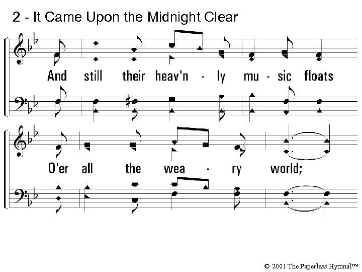 2 - It Came Upon the Midnight Clear © 2001 The Paperless Hymnal™ 
