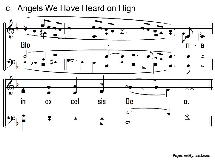 c - Angels We Have Heard on High Paperless. Hymnal. com 