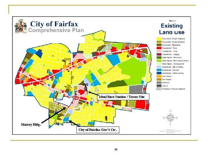 Ideal Base Station / Tower Site Massey Bldg. City of Fairfax Gov’t Ctr. 54
