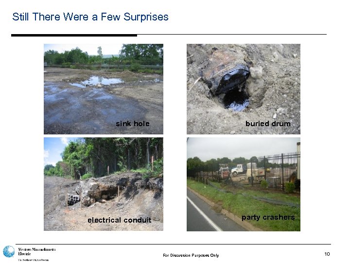 Still There Were a Few Surprises sink hole buried drum party crashers electrical conduit