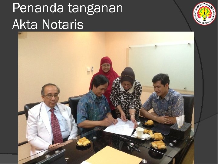 Penanda tanganan Akta Notaris 