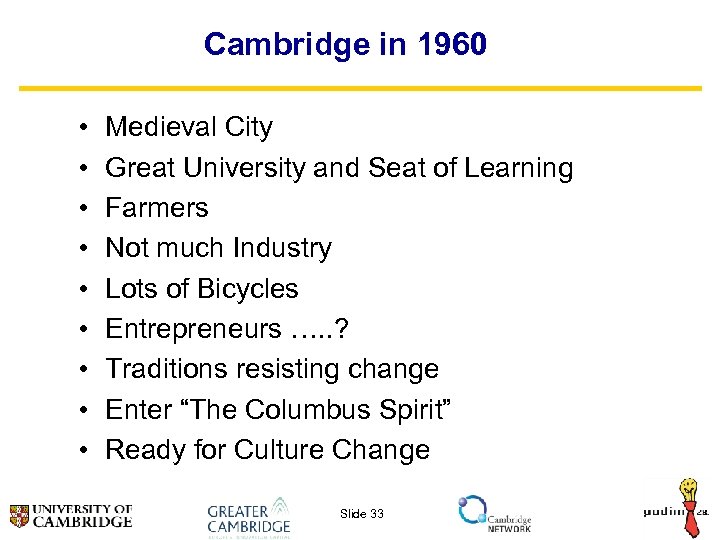 Cambridge in 1960 • • • Medieval City Great University and Seat of Learning