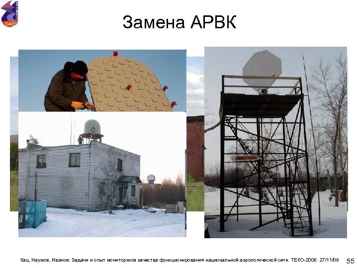 Замена АРВК Кац, Наумов, Иванов: Задачи и опыт мониторинга качества функционирования национальной аэрологической сети.