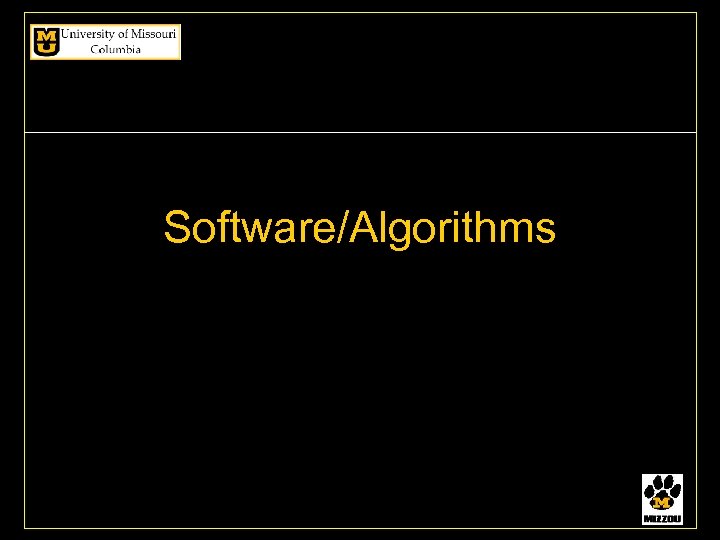 Software/Algorithms 