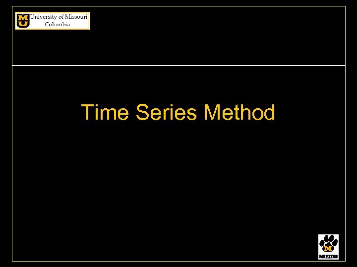 Time Series Method 